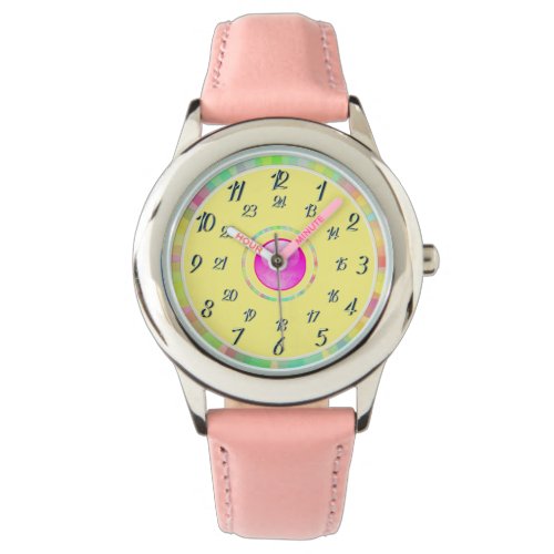 Pink Yellow Watch