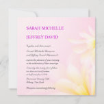 Pink Yellow Watercolor Floral Wedding Invitations at Zazzle
