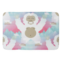 pink yeti bathroom bath mat bathmat