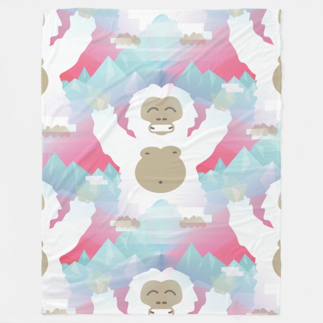pink yeti blanket (Front)