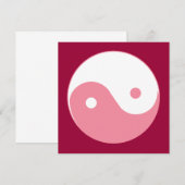 Pink Yin-Yang Symbol (Front/Back)