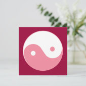 Pink Yin-Yang Symbol (Standing Front)