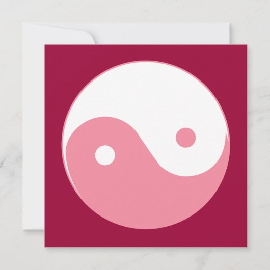 Pink Yin-Yang Symbol (Front)