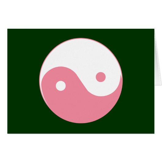 Pink Yin-Yang Symbol (Front Horizontal)