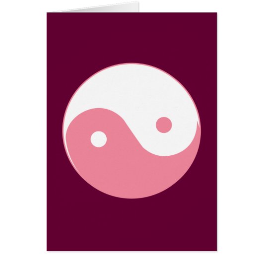 Pink Yin-Yang Symbol Cards (Front)