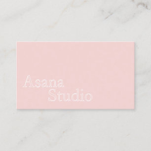 Pink Yoga Business Name Card