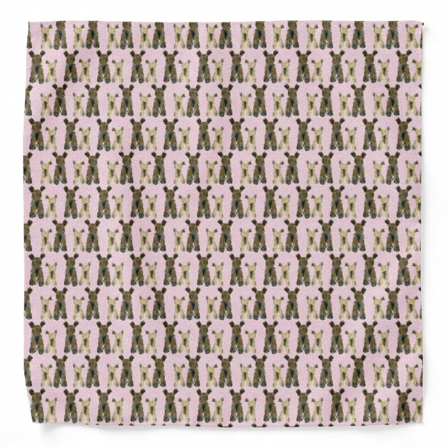 Pink Yorkie Bandana (Front)