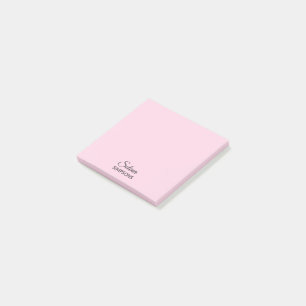 PINK Your name post-it notes 