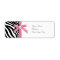 Pink Zebra Address Labels