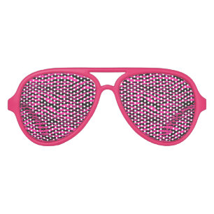 Pink Zebra Aviator Sunglasses