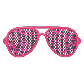 Pink Zebra Aviator Sunglasses