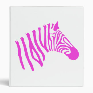 Pink Zebra Binder