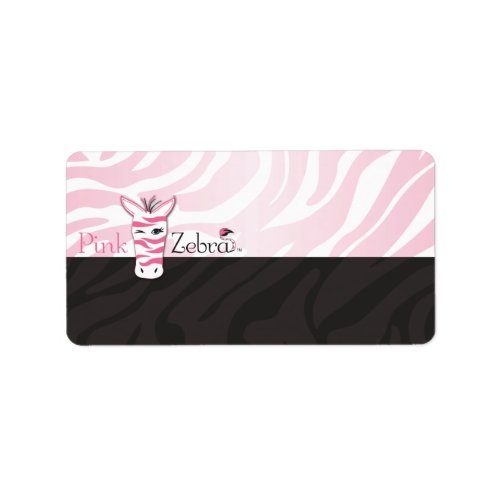 Pink Zebra Blank Label