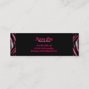Pink Zebra Business Card
