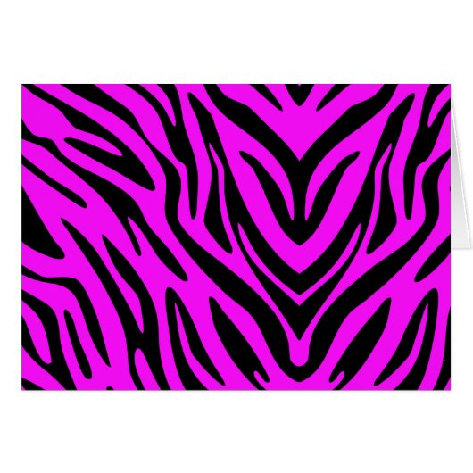 Pink Zebra Cards (Front Horizontal)