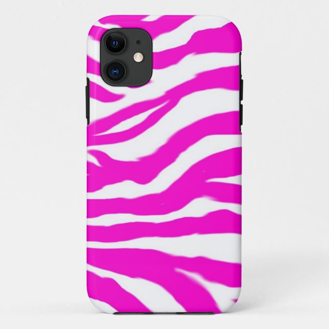 Pink zebra Case-Mate iPhone case (Back)