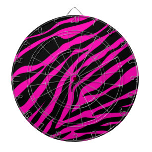 pink zebra dart board