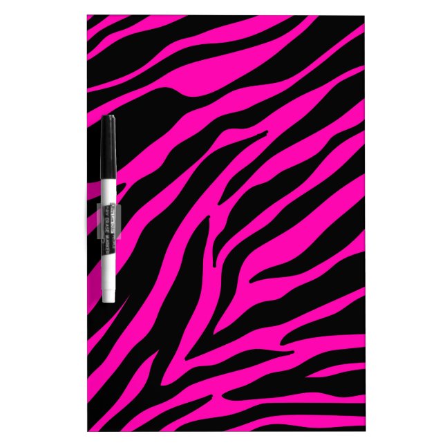 pink zebra dry erase board (Front)