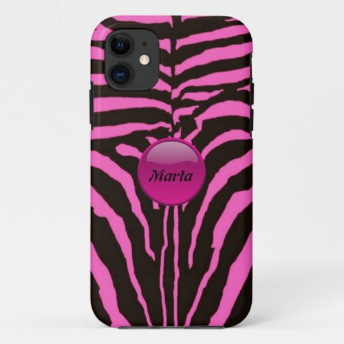 Pink Zebra iPhone5 Case