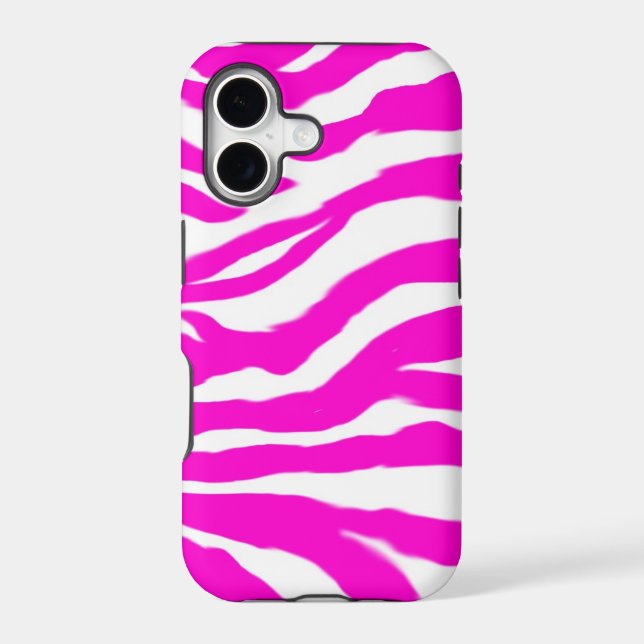 Pink zebra iphone case (Back)