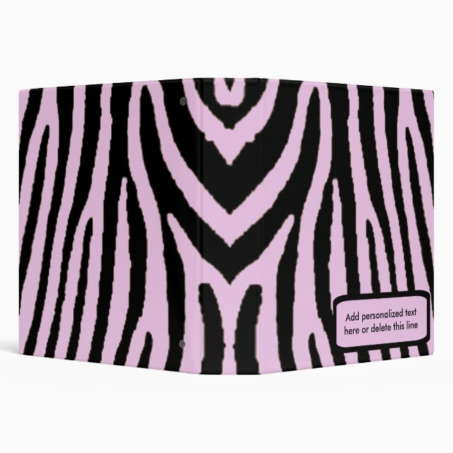 Pink Zebra Keepsake Album Binder (Background)