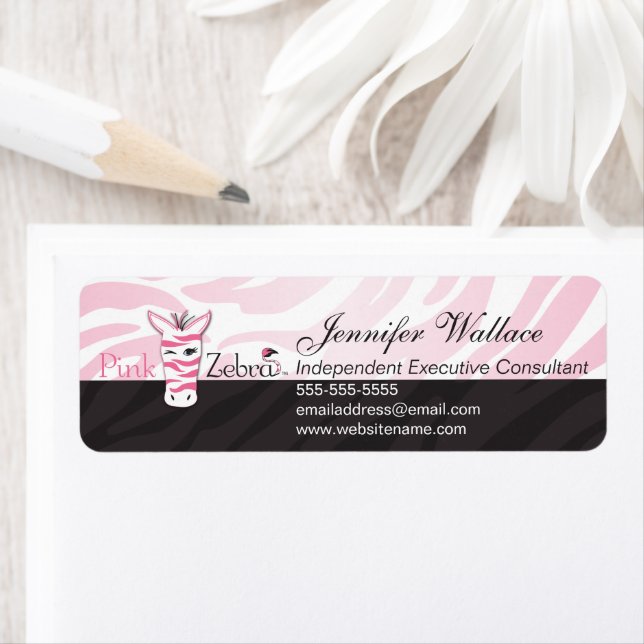 Pink Zebra Label (Insitu)