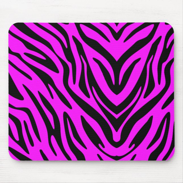 Pink Zebra Mouse Pad (Front)