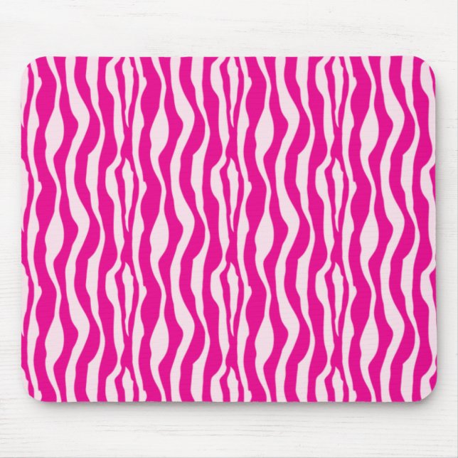 Pink Zebra Mouse Pad (Front)