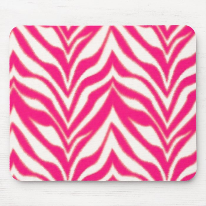 Pink Zebra Mouse Pad