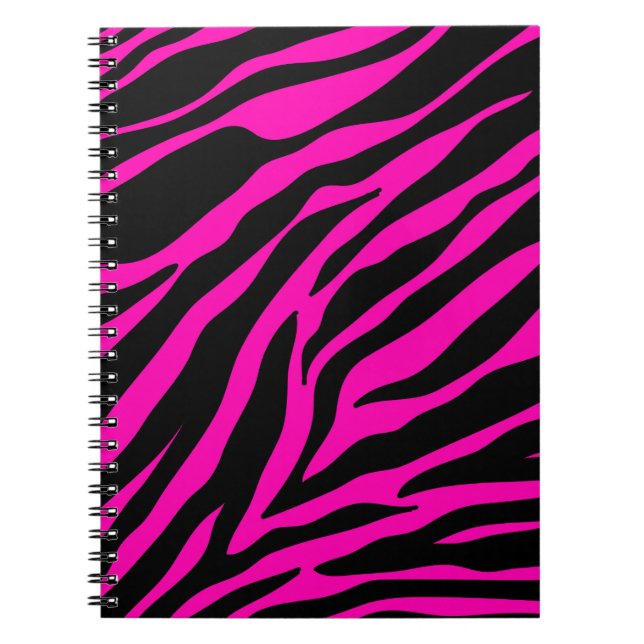 pink zebra notebook (Front)