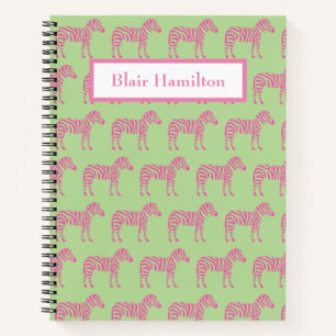 Pink Zebra Notebook