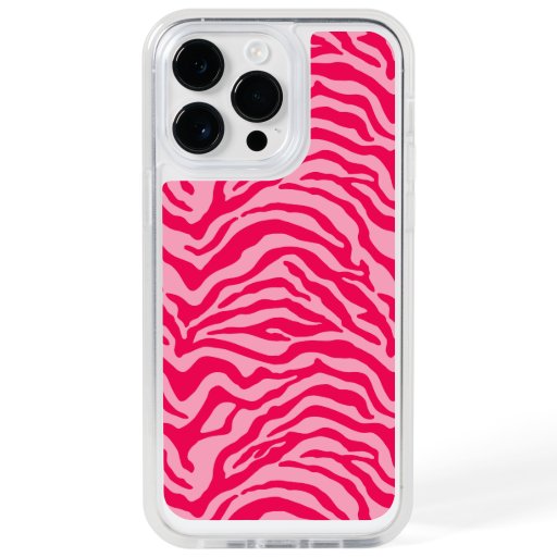 Pink zebra  OtterBox iPhone 14 pro max case