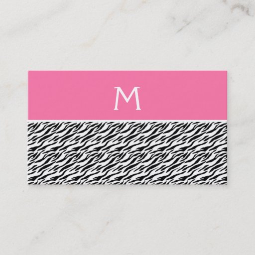 Customizable Zebra Business Cards
