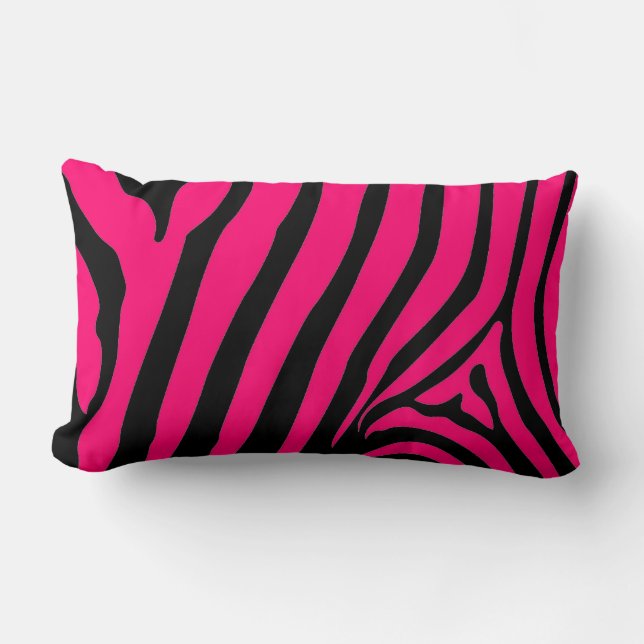 Pink Zebra Pillow (Front)