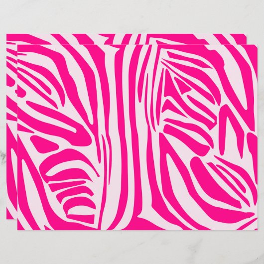 Pink zebra print (Front/Back)