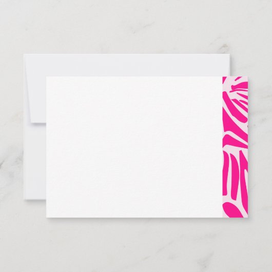 Pink zebra print (Back)