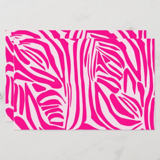 Pink zebra print (Front/Back)