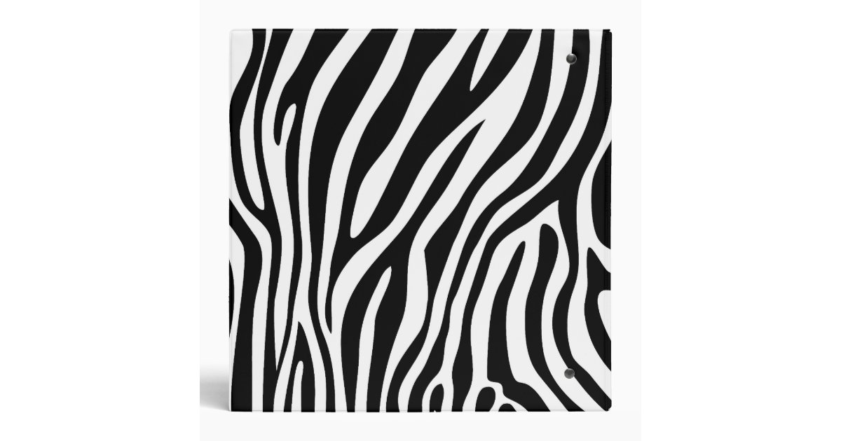 Pink & Zebra Print 3 Ring Binder | Zazzle