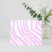 Pink Zebra Print, Animal Pattern. (Standing Front)