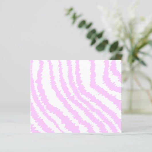 Pink Zebra Print, Animal Pattern. (Standing Front)