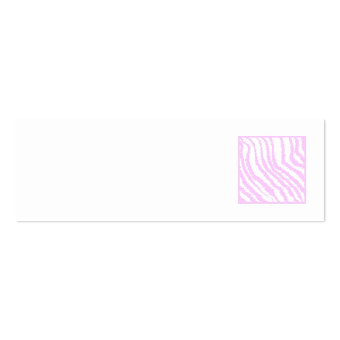 Pink Zebra Print, Animal Pattern. Business Card Templates