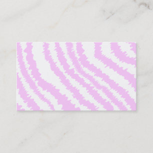 Pink Zebra Print, Animal Pattern. Business Card