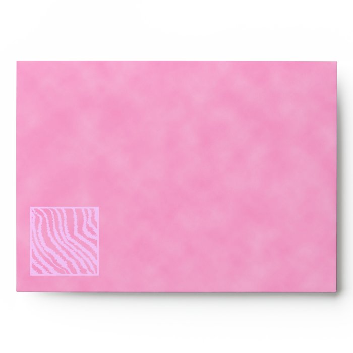 Pink Zebra Print, Animal Pattern. Envelopes