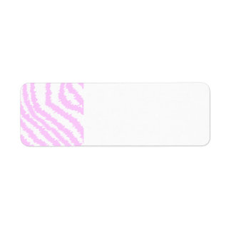Pink Zebra Print, Animal Pattern. Label