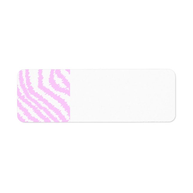 Pink Zebra Print, Animal Pattern. Label (Front)