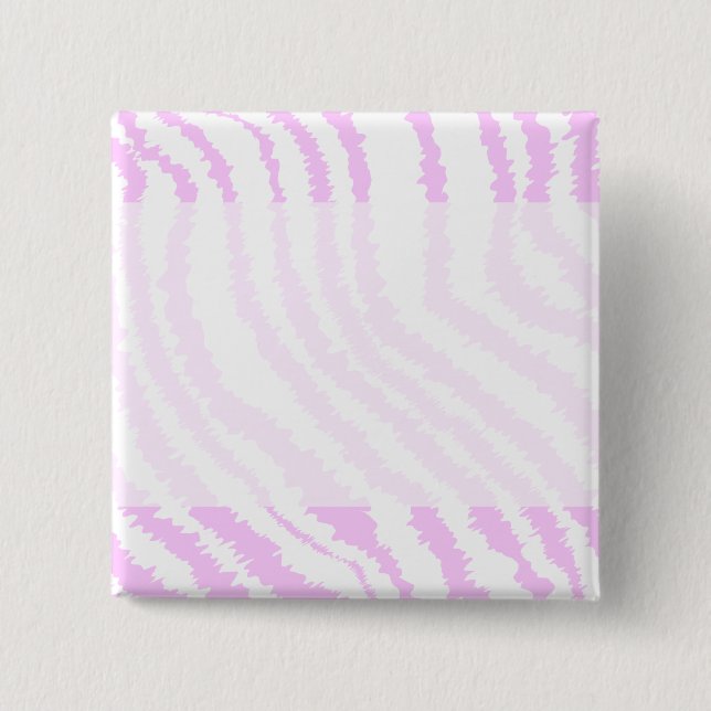 Pink Zebra Print, Animal Pattern. Pinback Button (Front)