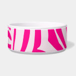 Pink zebra print bowl<br><div class="desc">https://www.zazzle.com/cute_colorful_birds_fanny_pack-256591423157296343</div>