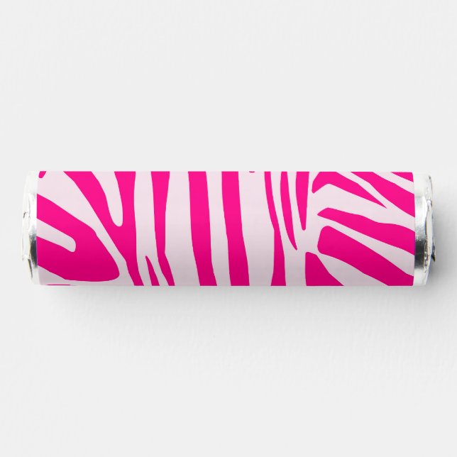 Pink zebra print breath savers® mints (Front)