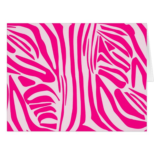 Pink zebra print cards (Front Horizontal)