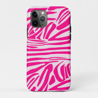 Pink zebra print iPhone 11 pro case